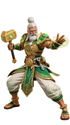 Vishwakarma with his divine hammer